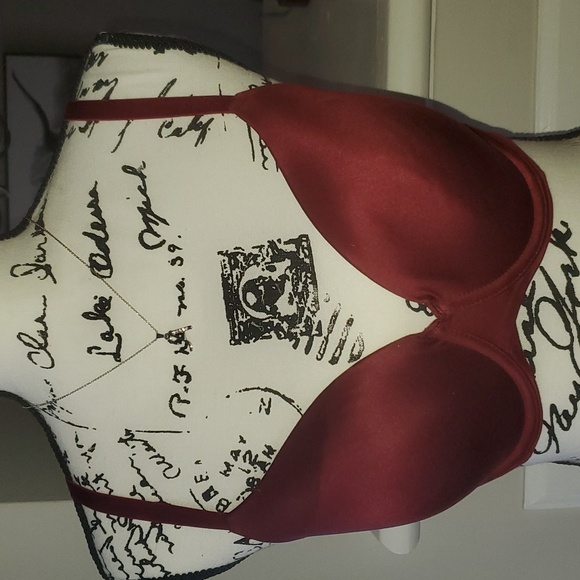 New Auden Burgundy The Icon Underwire Bra 34D - Picture 2 of 7